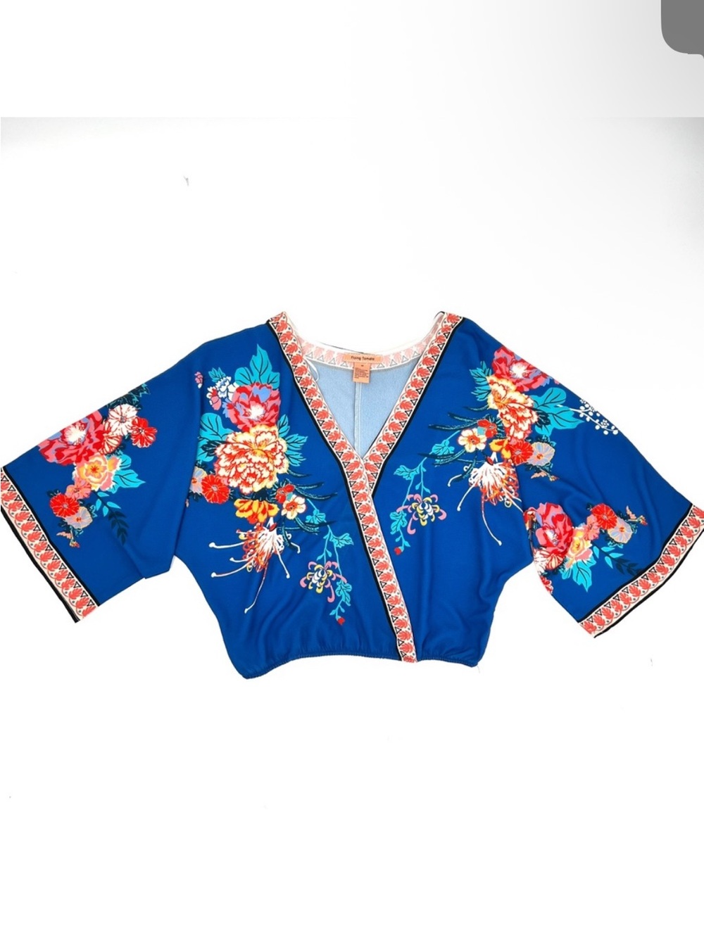 Flying Tomato  Faux Wrap Top M NWOT